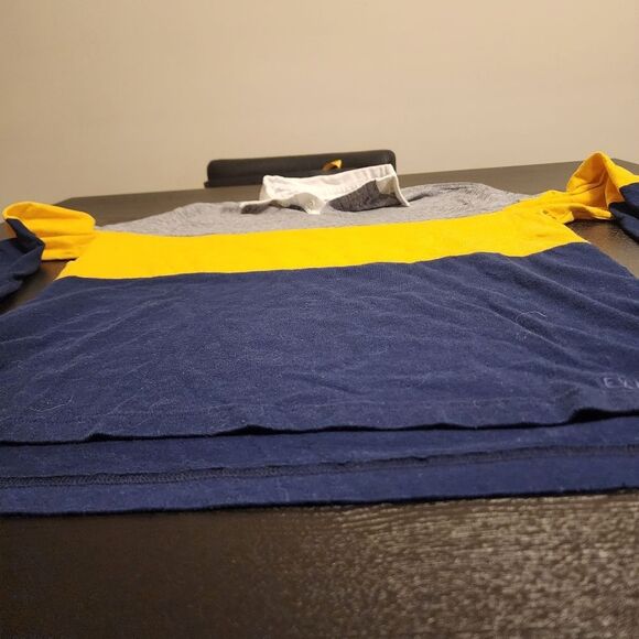 EXPRESS Long Sleeve Colorblock Shirt - Picture 5 of 5